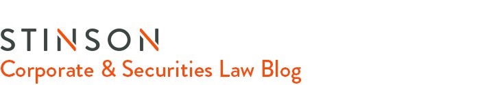 Stinson - Corporate & Securities Law Blog