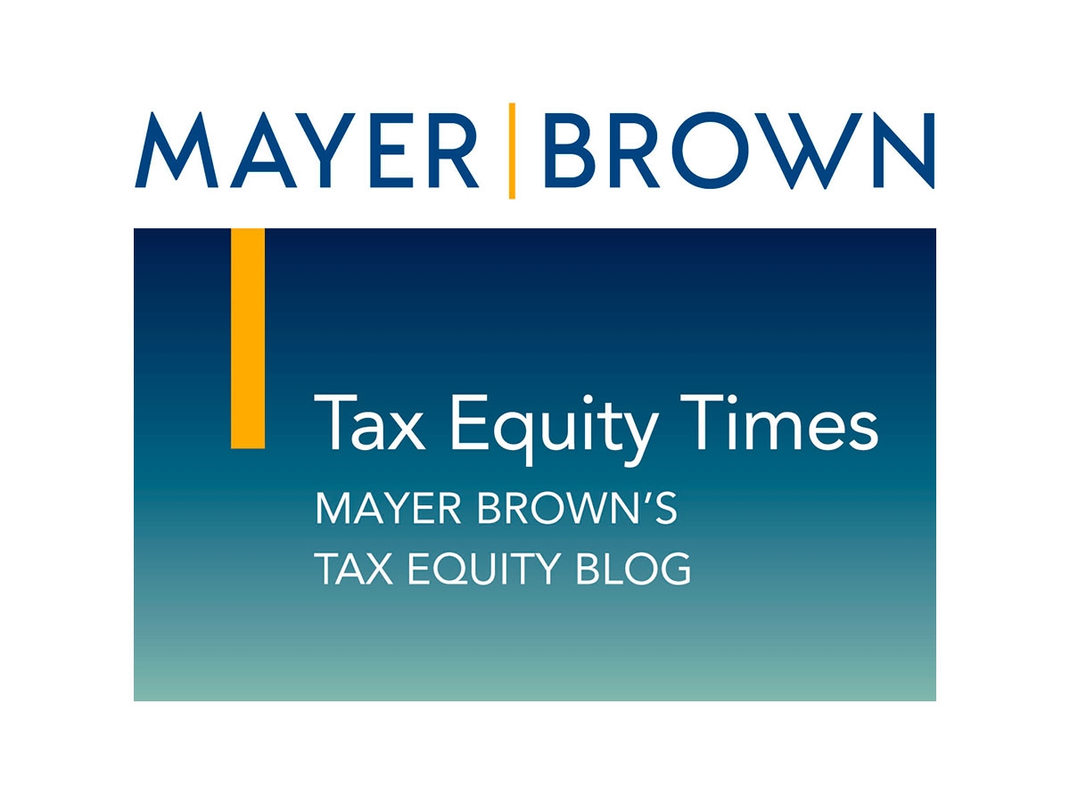 Solar and Wind Tax Credits Extended, Again | Mayer Brown - Tax Equity Times - Vimarsana News